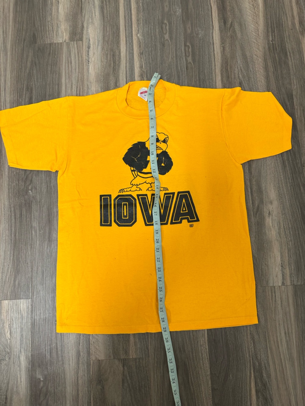 Vintage University of Iowa Herky The Hawk T-Shirt Jerzees Tag - Picture 4 of 7